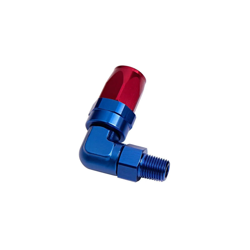 Aeroflow AF829-10-08X 90 Deg Taper Swivel Hose End 1/2"