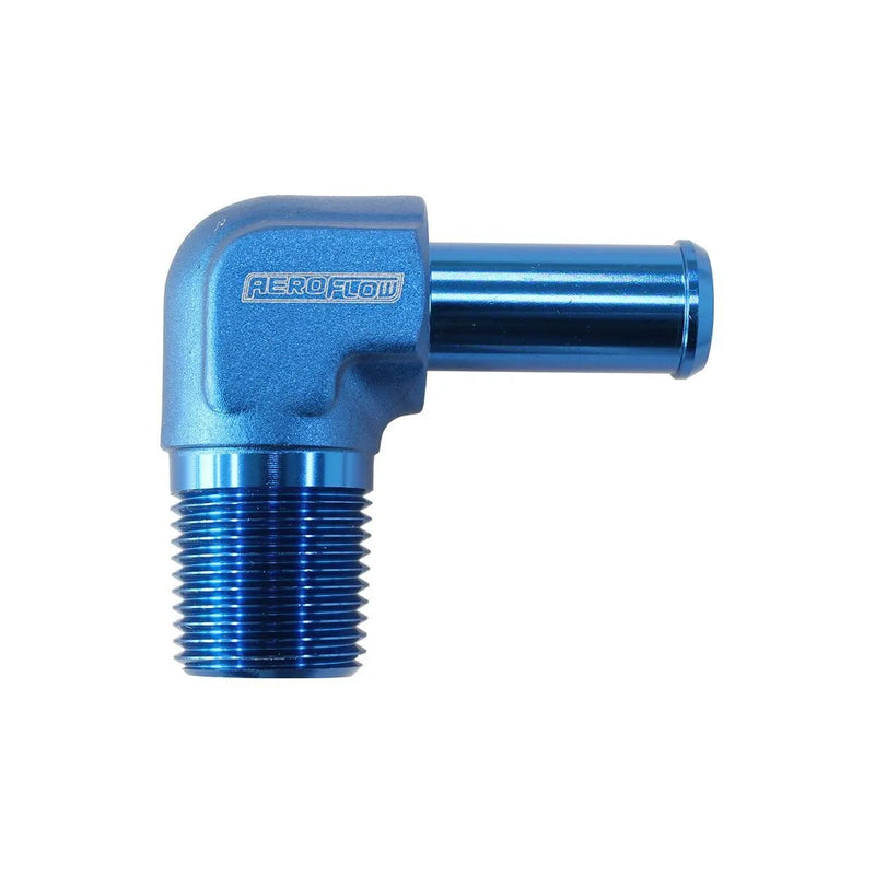 Aeroflow AF842-08ANX 90 Deg 3/8" NPT -8AN Hose Barb to