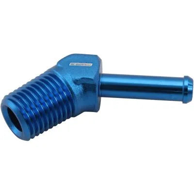 Aeroflow AF845-04-04-XPX Male NPT to Barb 45 Degree