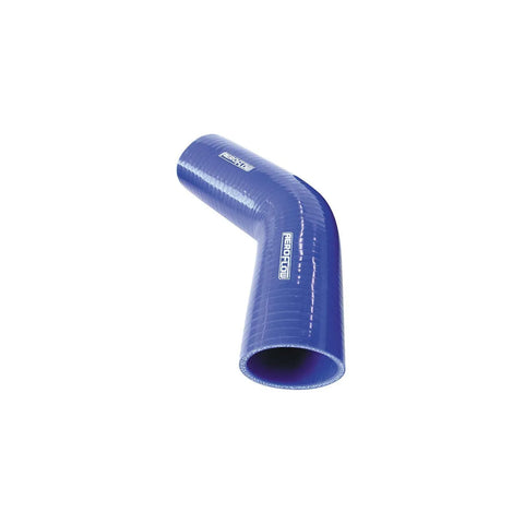 Aeroflow 45 Deg Silicone Hose Coupler - Blue - 145mm Long 108mm