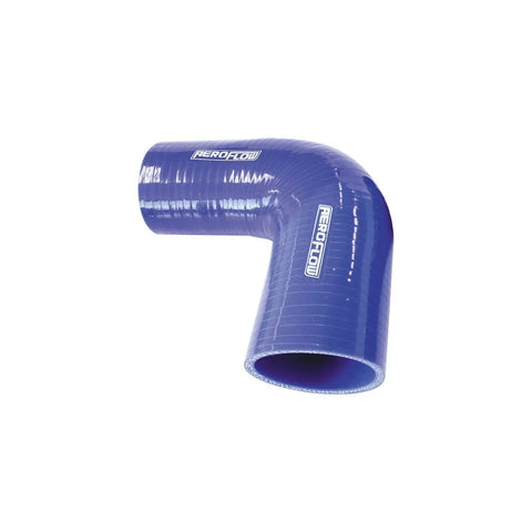 Aeroflow 90 Deg Silicone Hose Reducer - Blue - 125mm Long 127-102mm