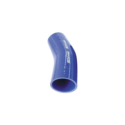 Aeroflow 23 Deg Silicone Hose Coupler - Blue - 125mm Long
