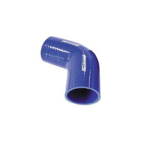 Aeroflow 67 Deg Silicone Hose Coupler - Blue - 125mm Long