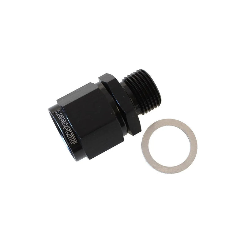 Aeroflow AF906-10-M18BLK M18 x 1.5 to -10AN Female Swivel