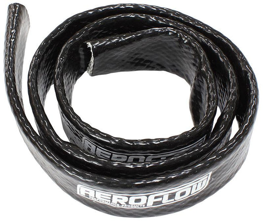 Aeroflow Heatguard Heat Shield Sleeves 3/4" (19mm) I.D., Suits -8,-10 & -12 PTFE Hoses, 1m length, Black AF91-2013