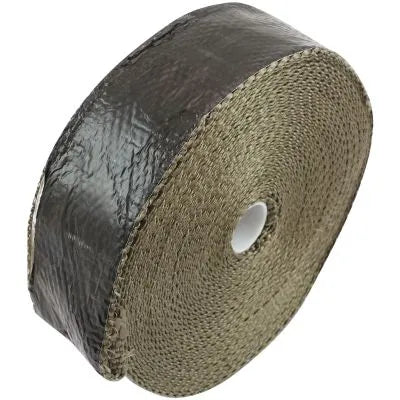 Aeroflow Black Aluminised Coated Exhaust Insulation Wrap - 2" Wide, 50ft Length