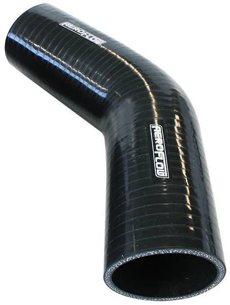Aeroflow Gloss Black 45° Silicone Elbow Hose 4-1/2" 114mm I.D