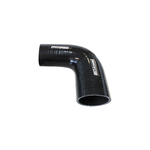 Aeroflow 90 Deg Silicone Hose Reducer - Black - 125mm Long 127-102mm