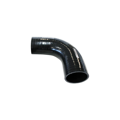 Aeroflow 90 Deg Silicone Hose Coupler - Black - 150mm Long