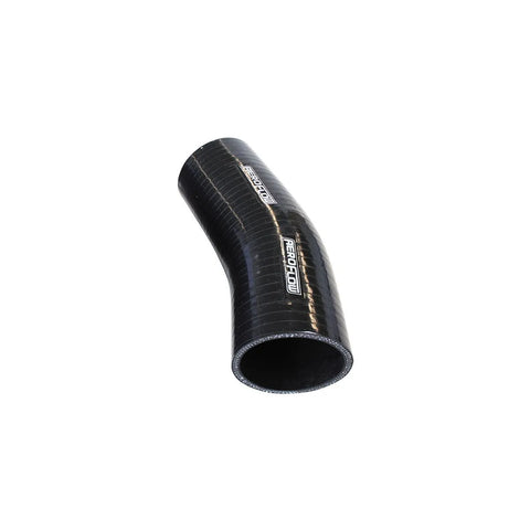 Aeroflow 23 Deg Silicone Hose Coupler - Black - 125mm Long 101mm