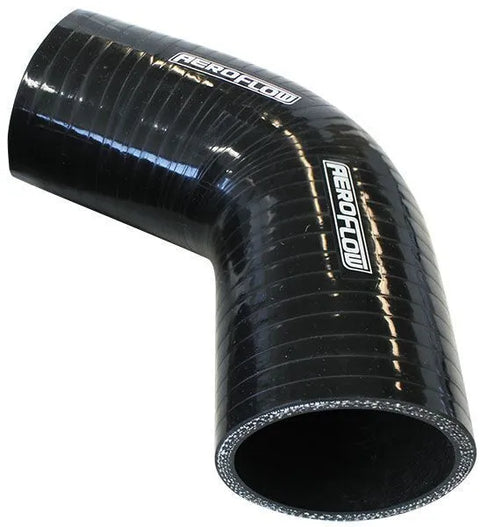 Aeroflow Gloss Black 67° Silicone Elbow Hose 3-1/8" 79mm I.D