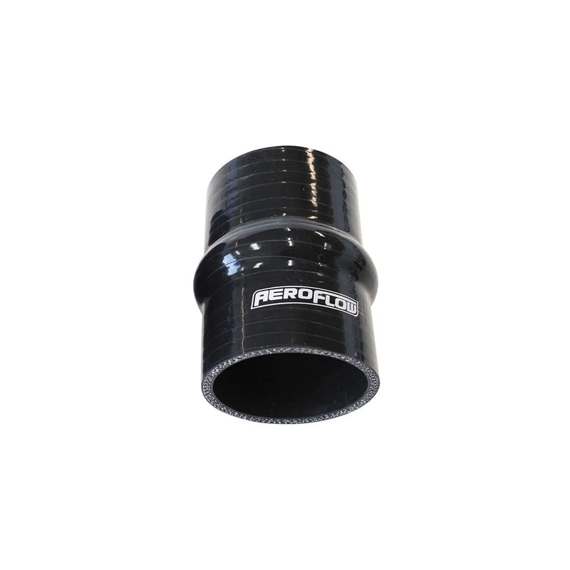 Aeroflow Straight Hump Silicone Hose Coupler - Black - 100mm Long