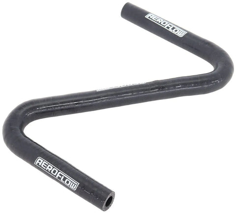 Aeroflow Gloss Black Silicone Z Bend Heater Hose