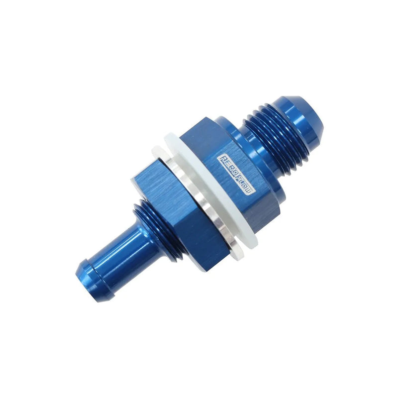 Aeroflow Fuel Cell Bulkhead Fitting -6AN to 5/16" Barb