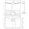 Aeroflow AF93-0002 Pro Street Aluminium Race Seat Upper