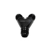 Aeroflow 1 x -8AN 2 x -6AN Y-Block - Black