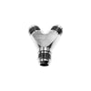 Aeroflow 3 x -8AN Male Y-Block - Silver