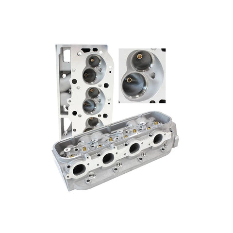 Aeroflow 315cc Bare Aluminium Cylinder Heads w/121cc Chamber - Pair (BB Chevrolet) — fits Chevrolet Camaro Gen 1