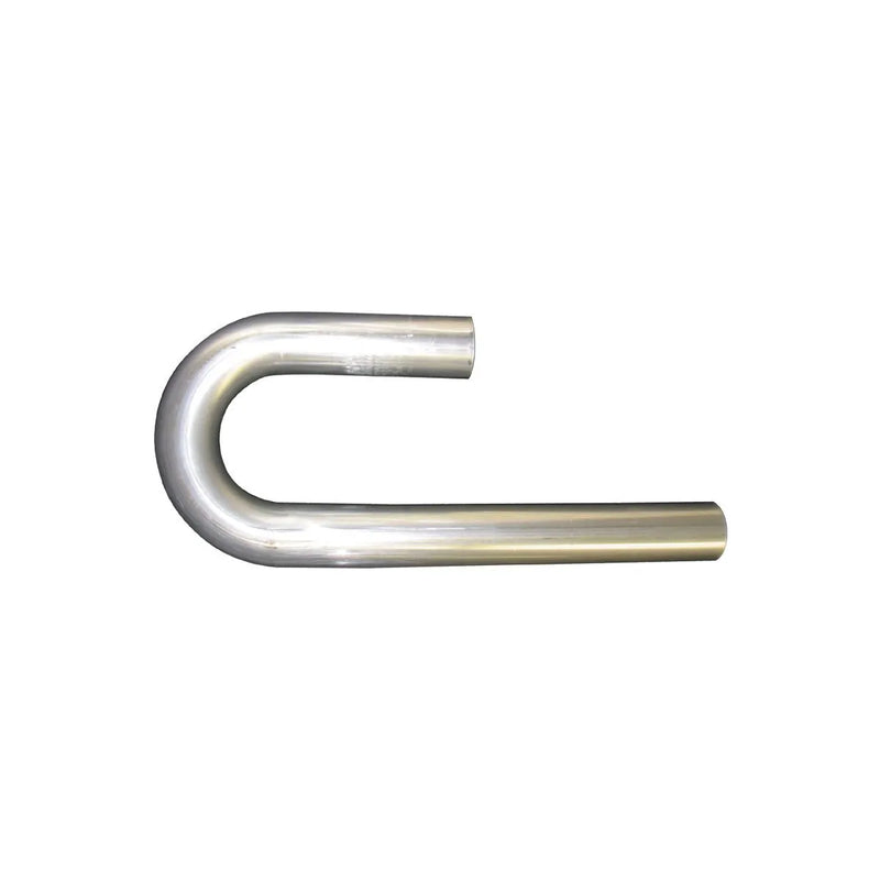 Aeroflow Stainless Steel 180 Deg J Bend - 2.5" O.D 6"/12" Leg