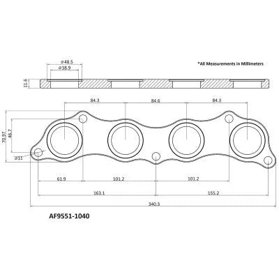 Aeroflow Mild Steel Header Flange (K20/K24 Engines)