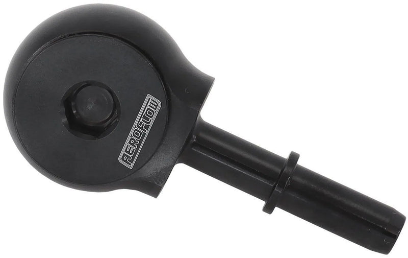 Aeroflow 90° Low Profile -8ORB to EFI Push On 5/16" Barb - Black