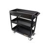 Aeroflow Workshop Trolley 3 Tier with Lockable Drawer