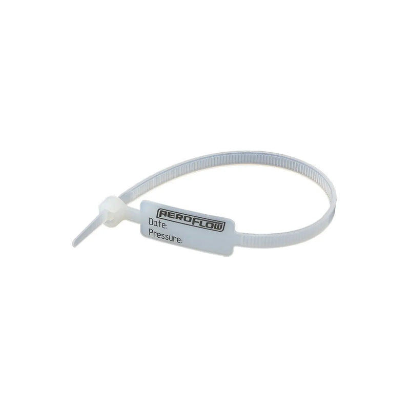 Aeroflow Pressure Testing Tag with Date and Pressure - 50 Pack