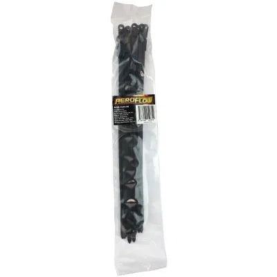 Aeroflow Screw Mounted Cable Ties 7.6mm Wide x 400mm Long - 25 Pack - Black