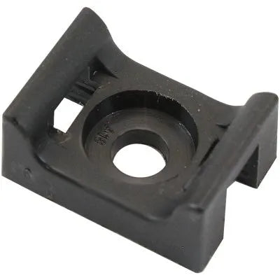 Aeroflow Cable Tie Screw Mount 17.6mm x 12.9mm - 50 Pack - Black