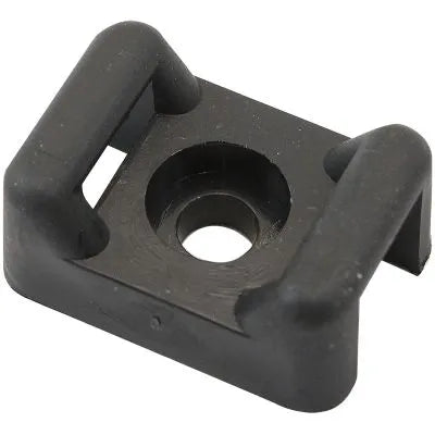 Aeroflow Cable Tie Screw Mount 22.3mm x 16mm - 50 Pack - Black