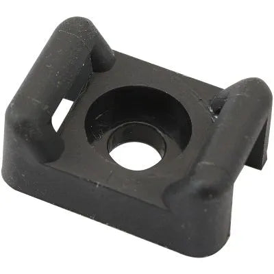 Aeroflow Cable Tie Screw Mount 21.3mm x 15.3mm - 50 Pack - Black