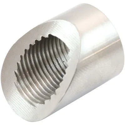 Aeroflow AF987SS 45 Degree Angled & Notched Weld-On M18 x