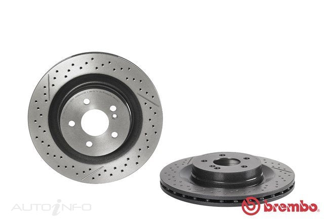 Brembo Disc Rotor Rear Mercedes-Benz Amg C63 07-On - 09.A326.11