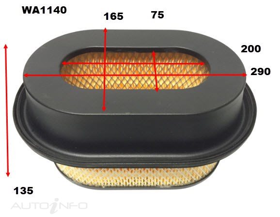 Wesfil Air Filter A1312 Mitsubishi - WA1140