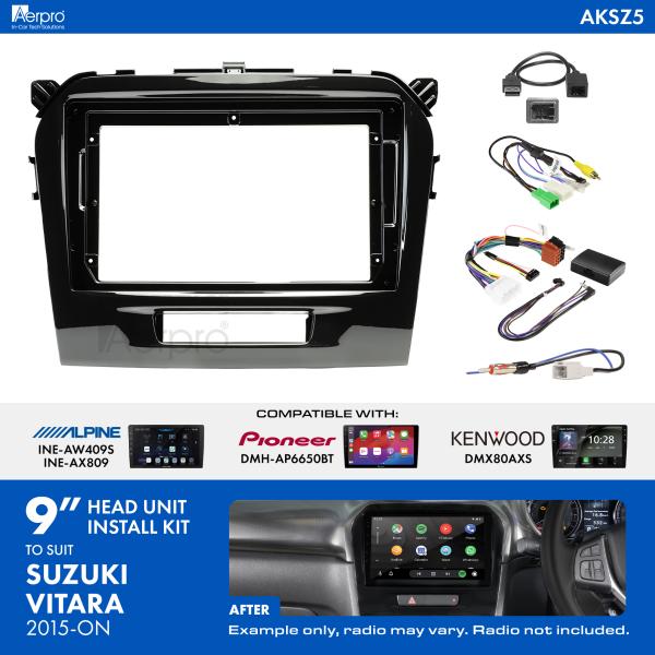 Aerpro 9 Inch Install Kit To Suit Suzuki Vitara 2015-