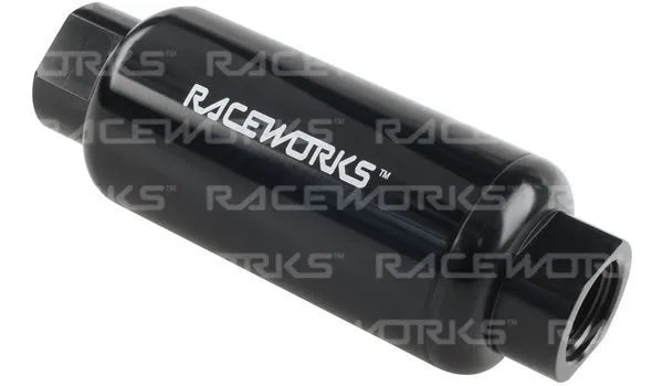 Raceworks AN-10 Billet Fuel Filter OD 50mm Length 140mm 10 Micron