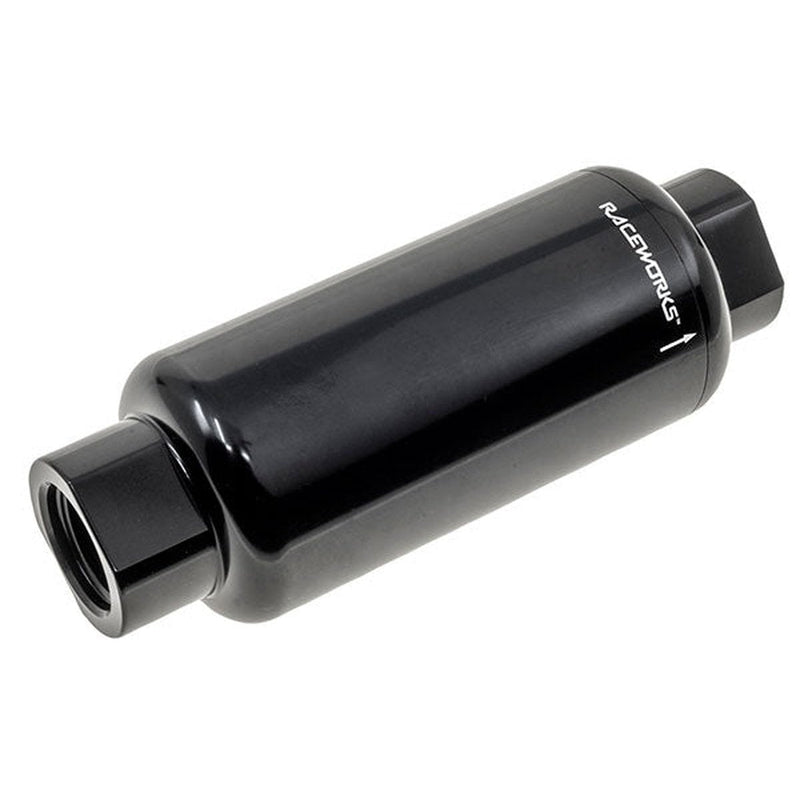 Raceworks An-10 Long Billet Fuel Filter Housing Od50mm