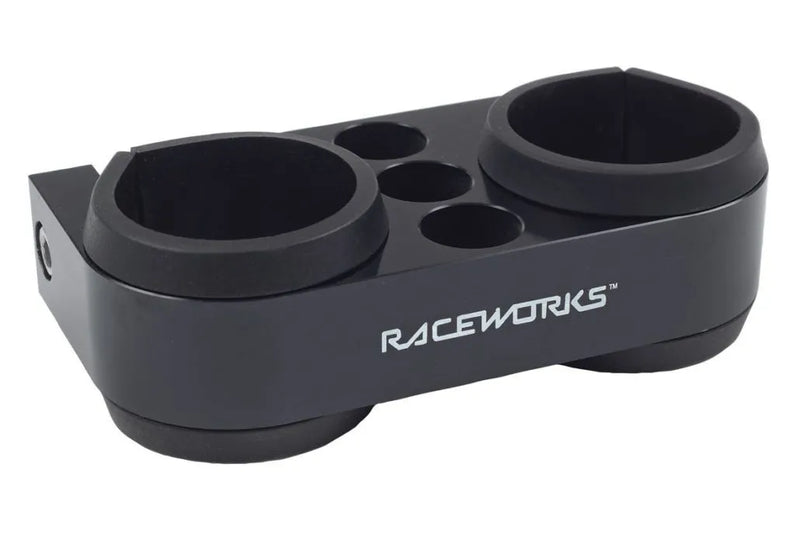 Raceworks Billet Twin Pierburg/Walbro Fuel Pump Bracket - Black