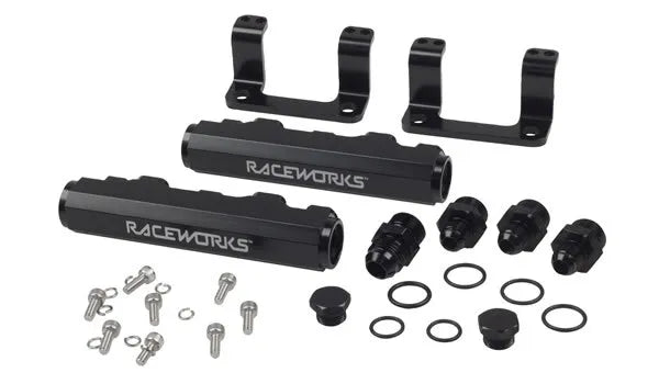 Raceworks ALY-122BK Fuel Rails - Black (BRZ 2.0L)