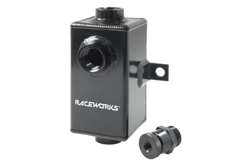 Raceworks Black Catch Can With Drain Tap 0.5L