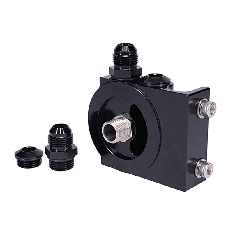 Raceworks Billet 4-Port Side Entry Remote Oil Filter