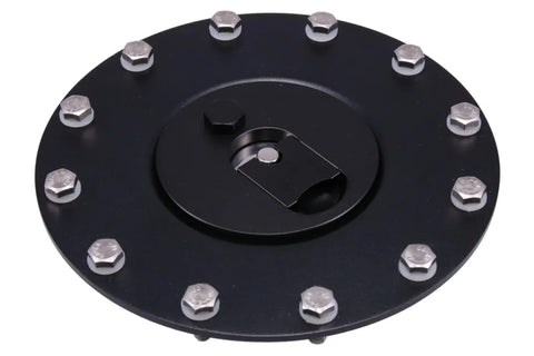 Raceworks Billet Aluminium Flush Fuel Cell Cap - Black