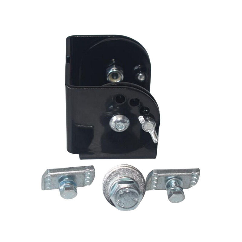 Black Aerial Antenna Mount Bracket w/17mm Hole 4 Positions Folding Bracket — image 1