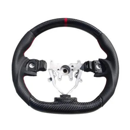 Andro Motorsports Carbon Fiber and Leather Steering Wheel (WRX/STI 08-14) — fits Subaru STI
