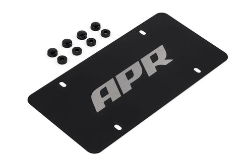 APR License Plate - Silver on Black license plate frames and vanity plates are the perfect addition for any tuned vehicle!