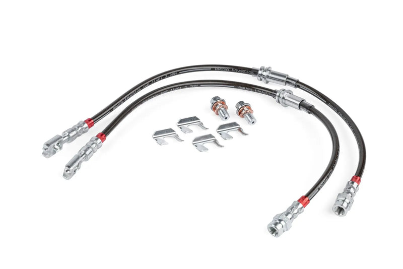 APR BRK00050 Braided Stainless Steel Brake Lines Set of 2