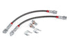 APR BRK00053 Braided Stainless Steel Brake Lines Set of 2
