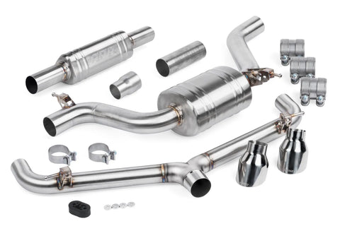 APR CBK0007 Catback Exhaust System w/ Front Muffler - GTI