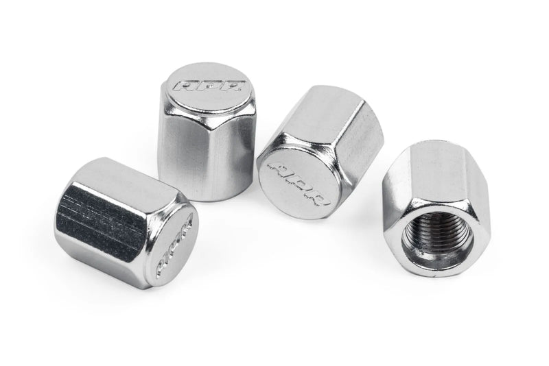 APR MS100178 Valve Stem Caps - Silver Stylish valve stem