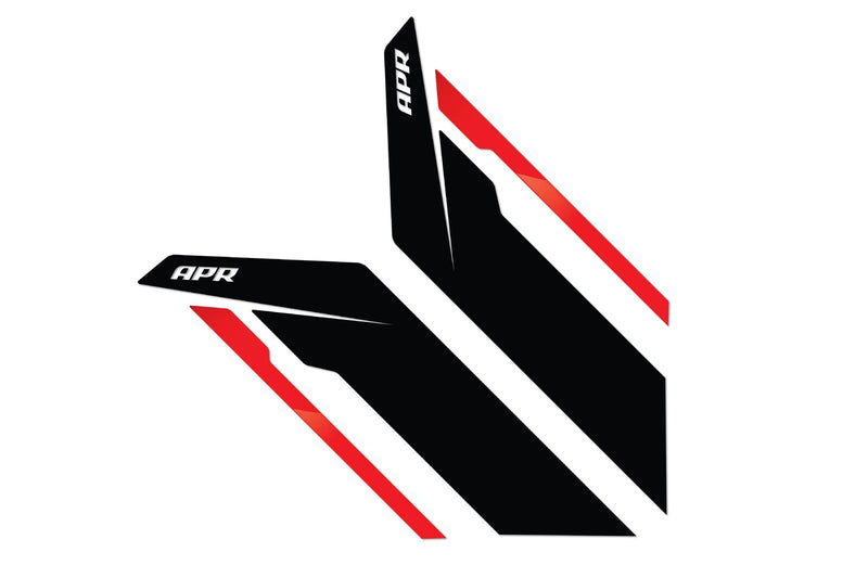 APR PM100332 Sideburns - Black / Red Stripe Let everyone